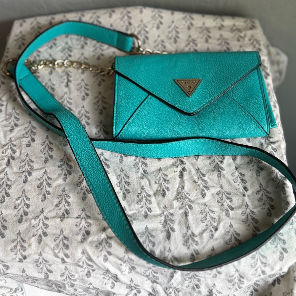 Teal Guess cross-body